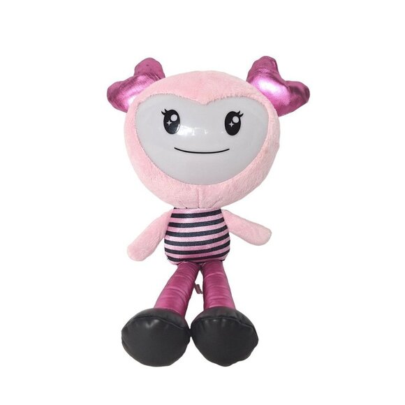 Brightlings Spinmaster Interactive Singing & Talking Plush Pink Doll 14.5" - Picture 1 of 5